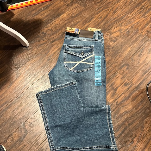 Men’s Axel jeans size 34/32 light color, slim boot new with tag jeans nwtss - Picture 2 of 8